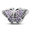 925 Silver Charms BeadsClosely Inlaid Butterfly Pendant Fit Original Diy  Bracelet Gift Women Party Diy