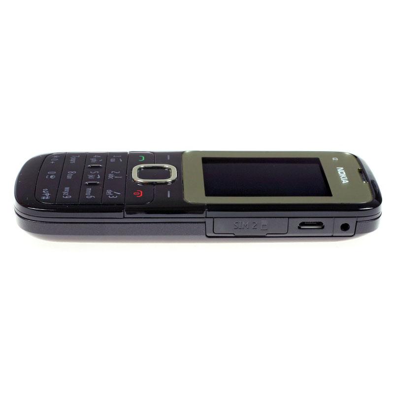 Восстановленный Оригинальный Nokia C2-00 Разблокированный Мобильный Телефон с 2 SIM