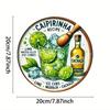 Ручная работа Металлическая жестяная живопись Декор стены 20x20 см