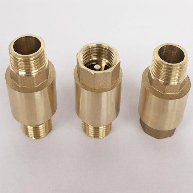 Industrial 6 Inch Thickened Brass Check Valves Easy Threaded Connection For Secure Fluid Control Air and Liquid Systems
