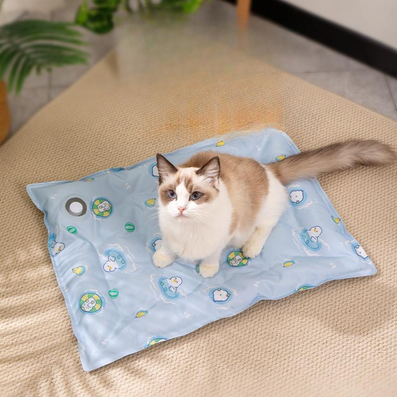 Кошка Грелка Кошка Гнездо Матрас с подогревом и наполнением водой Использование в любое время года Маленький коврик для сна собаки Обогрев гнезда для питомца