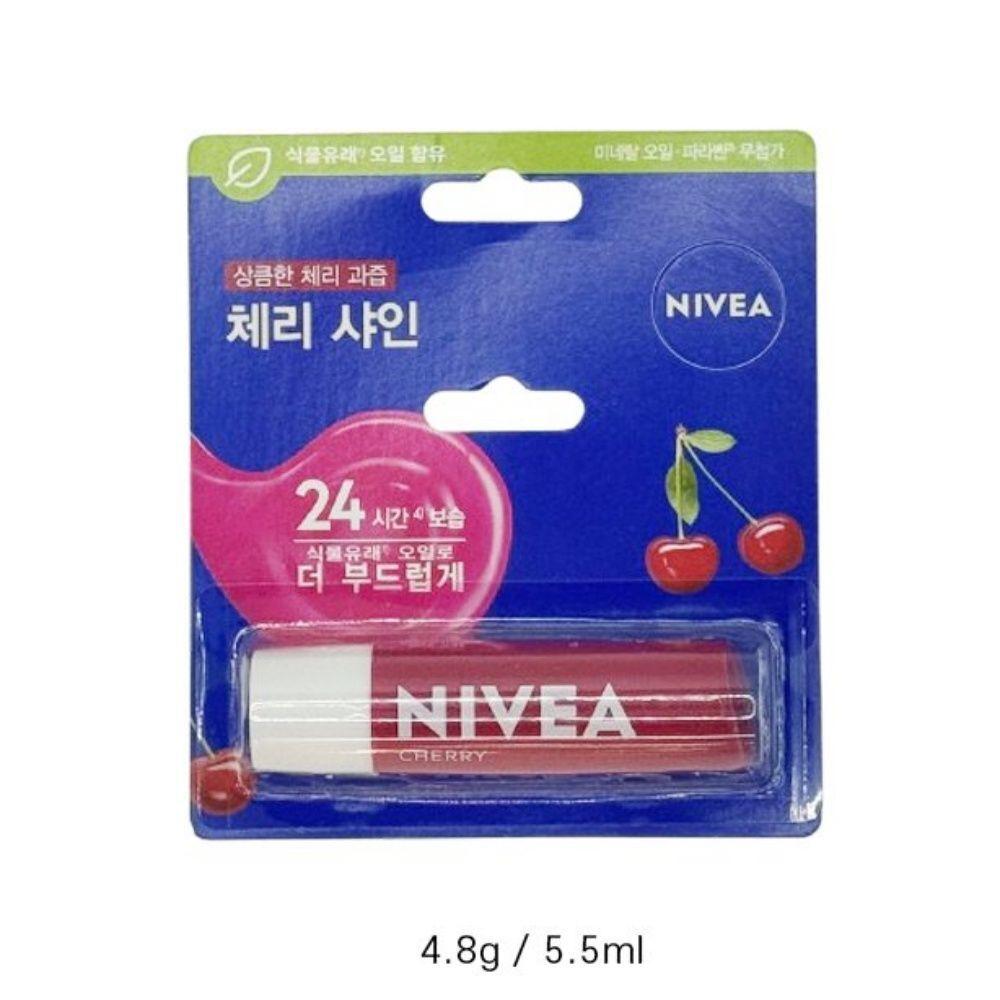 NIVEA FXGRRSQC Lip Care Cherry Shine Lip Vitality Lip Balm