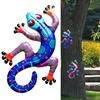 Iron Gecko Wall Decor Home Decoration Artwork Outdoor Hanging Ornament for Trees Fences Porches
