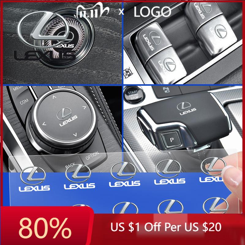 2026 Hot Interior Stickers Car Window Lift Button Sticker Steering Wheel Decal Car Styling For Lexus GX460 CT200H ES Fsport GS G