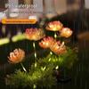 Lycoris Solar Garden Lights - Outdoor Firefly & Sunflower Decor