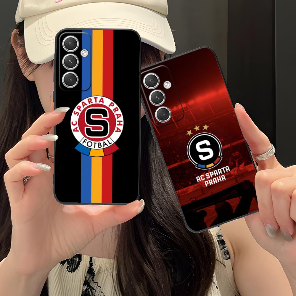 Чехол для мобильного телефона FC Sparta Praha для Samsung Galaxy S25 S24 S23 S22 S21 S20 Note20 Plus FE Ultra Цветной Защитный Красивая Крышка