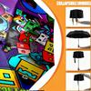 Geometry Dash Print Umbrella Automatic Opening/ Closing - Portable Foldable Design - Daily use for Travel/Outdoor - Gift for Birthday