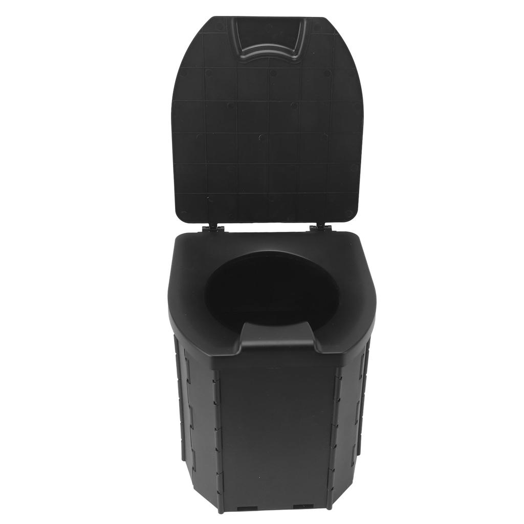 Foldable Toilet Seat Garbage Bag Excellent Bearing Capacity Travel Portable Potty with Lid for Kids