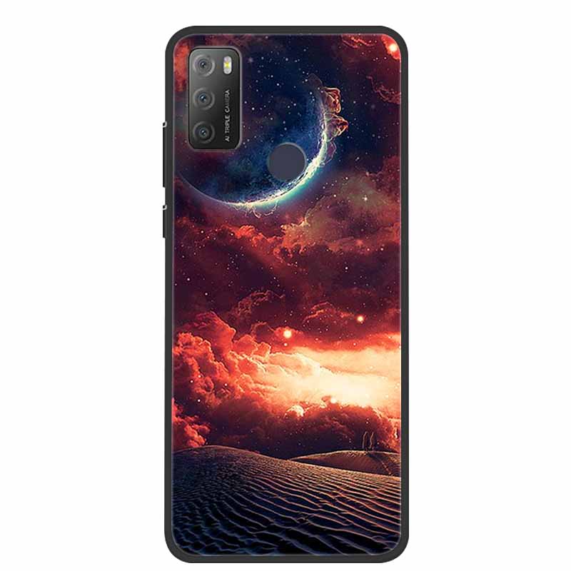 Для Alcatel 1S 2021 чехол роскошный силиконовый мягкий чехол из ТПУ для телефона Alcatel 1S 2020 противоударный милый бампер из ТПУ Fundas Coque