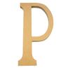 Decorative Letter - MDF - P - Beige - Height 220 Mm - To Place