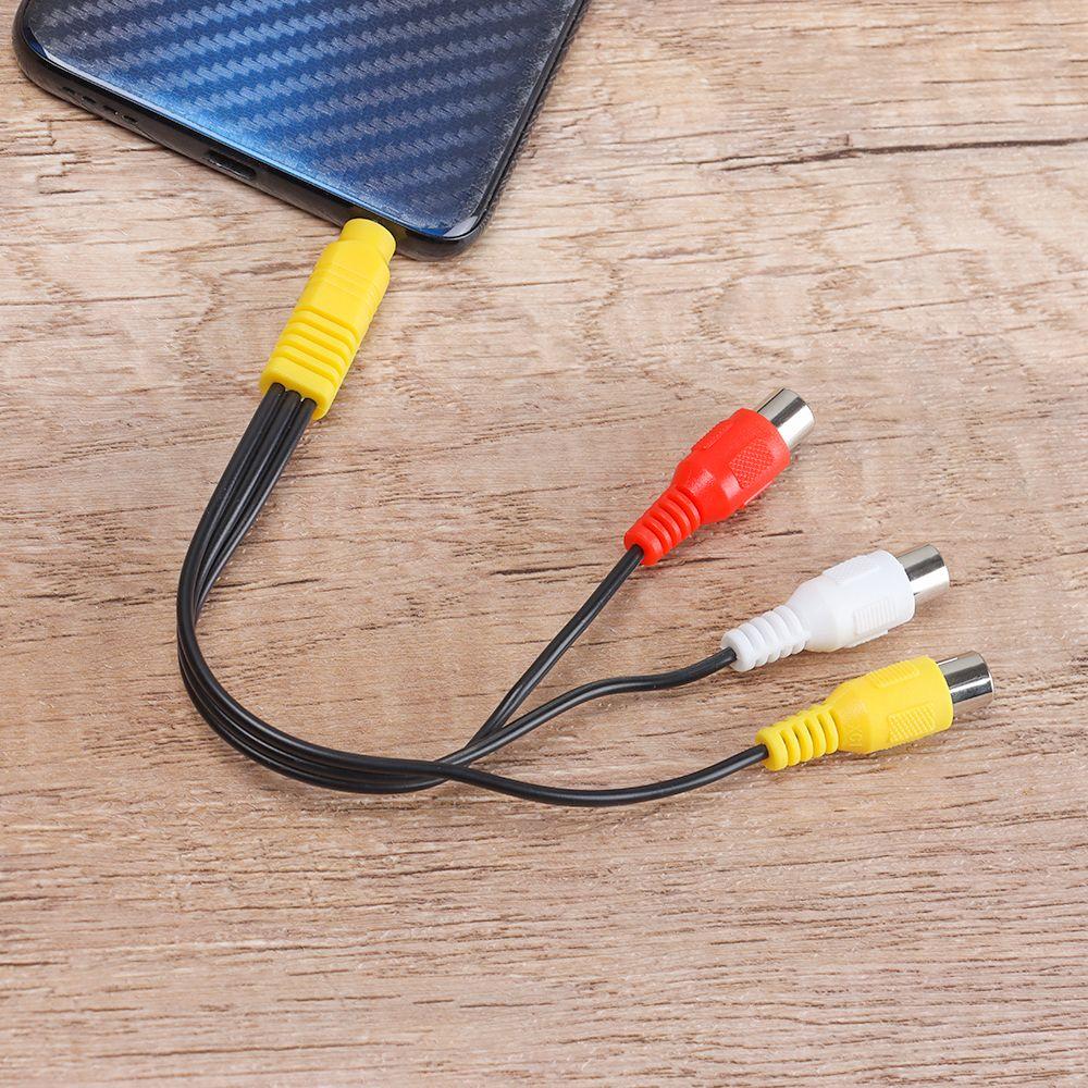 3,5 мм на 3 RCA кабель видео компонентный AV адаптер кабель для TCL телевизор 3,5 мм на RCA красный белый и желтый женский видео кабель телевизор