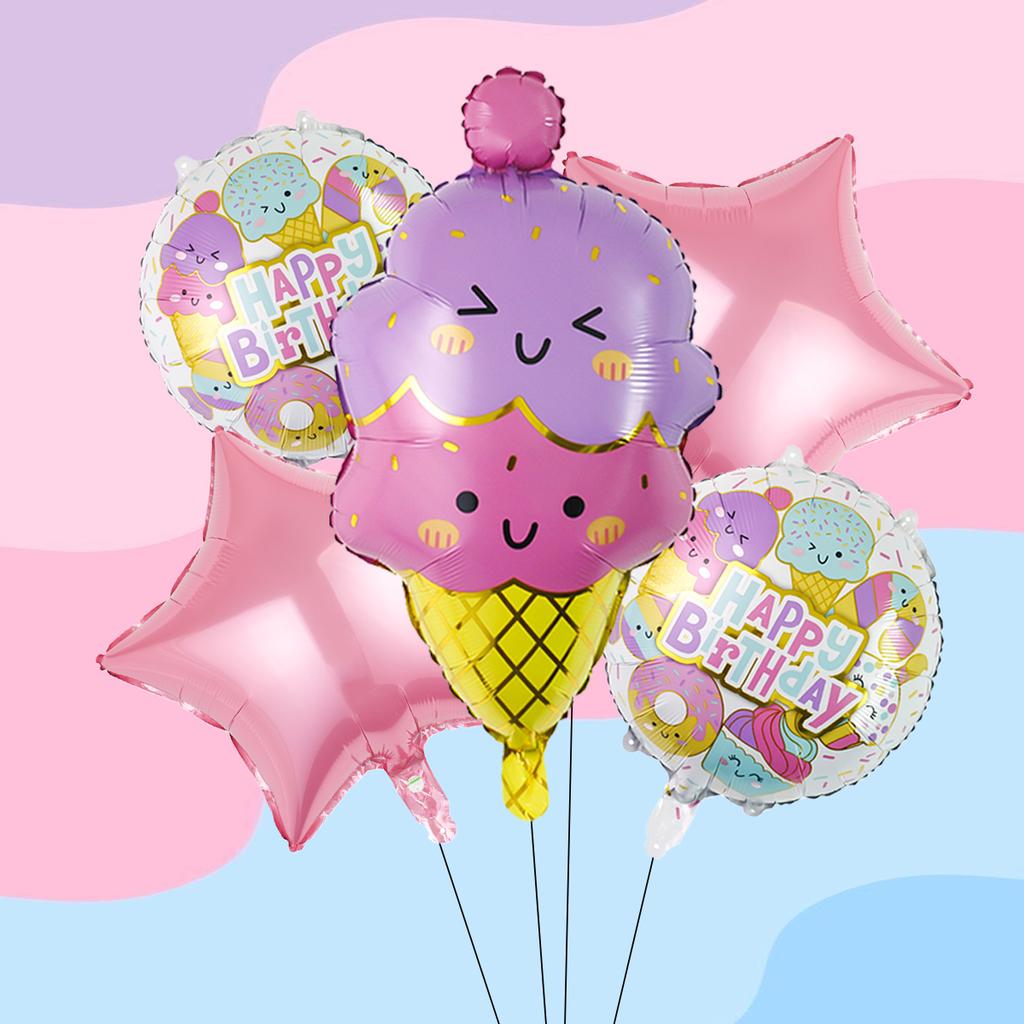 5 шт. шариков-конфет в виде радуги в виде мороженого макарон, сладкий гавайский луау на День коровы, детский праздник, товары для украшения свадьбы