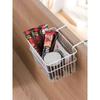 Elegant White Square Iron Storage Basket For Seamless Office And Bedroom Clutter Management