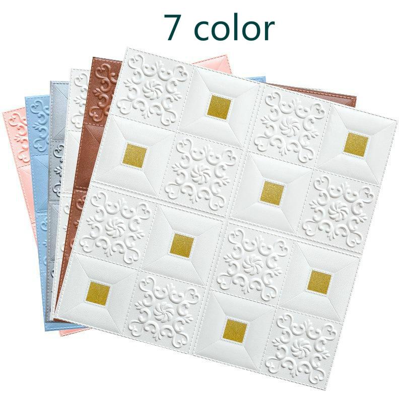 7 цветов 3D стерео наклейки на стену самоклеящиеся на потолок спальня ТВ фон декоративные наклейки