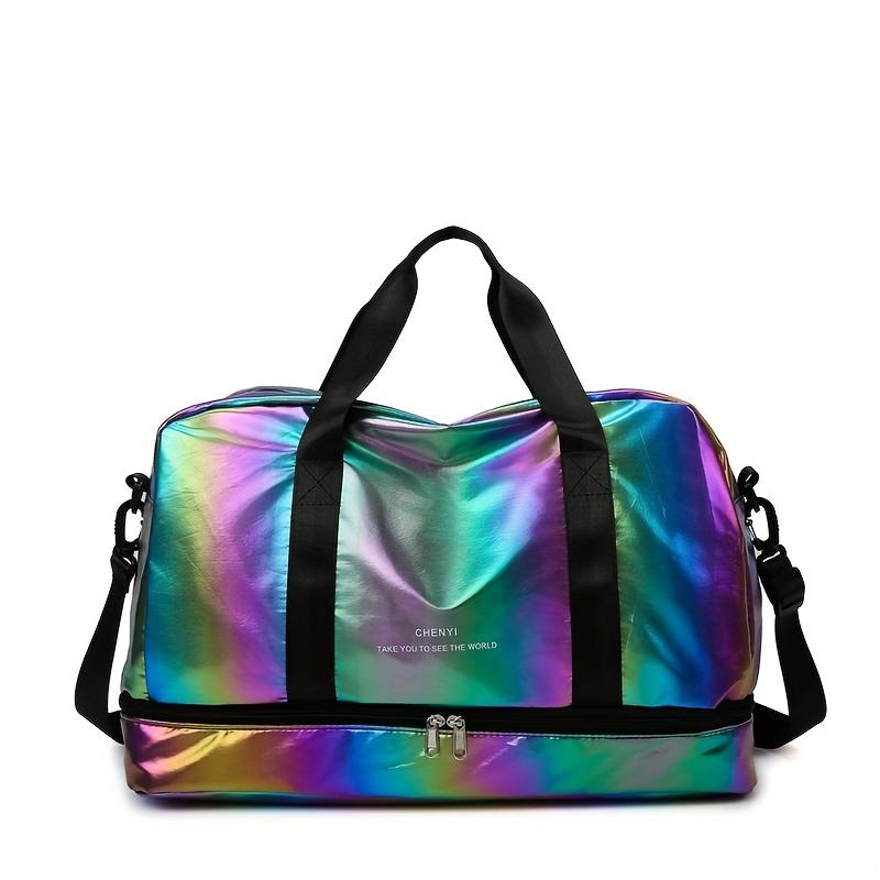 Многофункциональная дорожная сумка-даффл большой вместимости, легкая нейлоновая сумка-тоут для выходных для спортзала, спорта, поездок на ночь