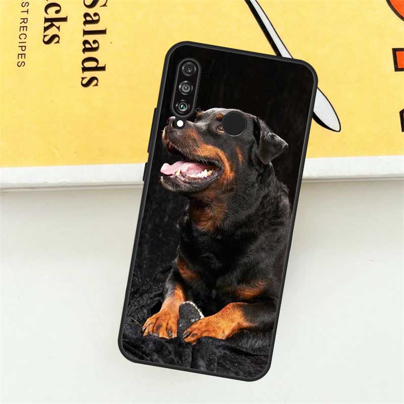 Чехол для телефона Huawei Nova Y61 Y73 Y70 Y72 Y60 Y90 Y91 7i 8i 11i 12i 12s 9 10 SE P20 P30 P40 Lite с изображением собаки породы ротвейлер