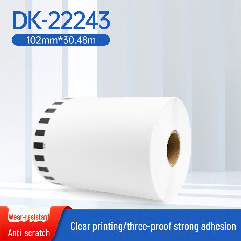 Brother QL-700/800 Thermal Label Printer with Self-Adhesive, Water-Resistant DK-22205 Labels