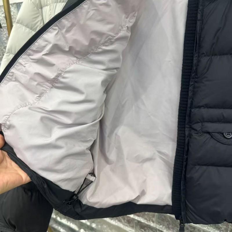 Womens Lightweight Short Down Jacket 2025 Winter Round Neck Hoodless Puffer Coat In Nylon Fabric
