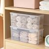 Multi Functional Storage Box Wardrobe Clothes Storage Box Transparent Plastic Classification Clothes Socks Underwear Storage Box