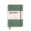 Leuchtturm A5 Plain Officially Imported Notebook, Softcover, Olive, 365503,
