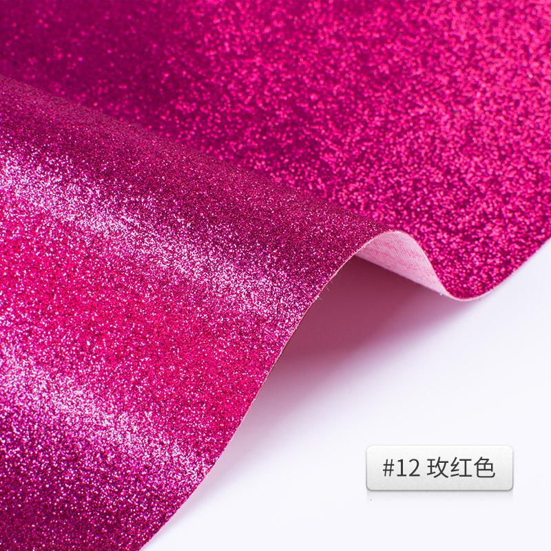 Faux Leather Fabric Glitter By The Meter for Upholstery Sofa Covers Diy Sewing Sequin PU Cloth Decorative Thickened Black White