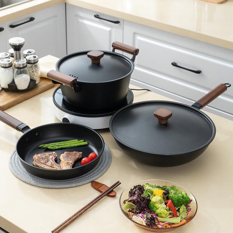 ZISIZ Traditional Iron Frying Pan