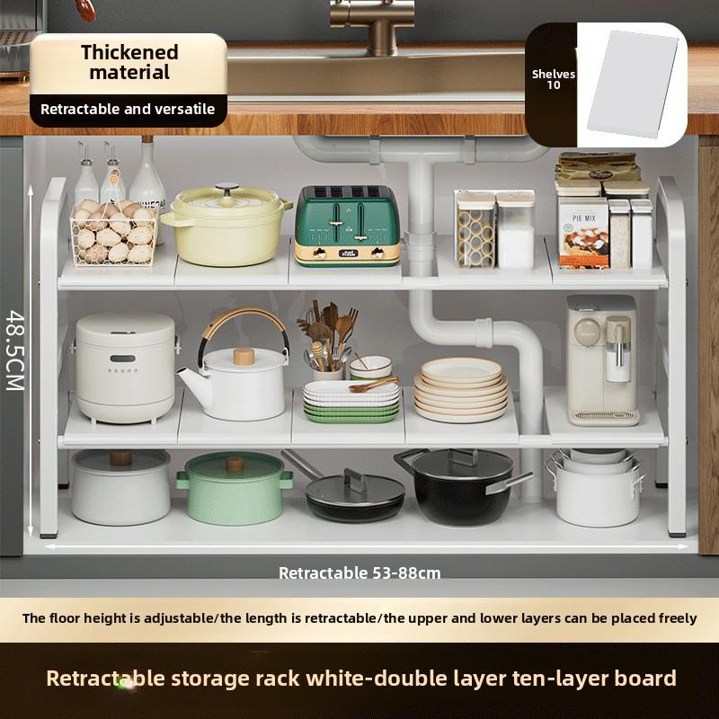 Новая полка для раковины, столешница, многоуровневый шкаф, регулируемая высота, многоцелевое хранение, кухонное хранение, оптовая продажа