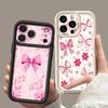 Мягкий чехол для телефона с ярким узором в виде бантиков Для iPhone 17e 17 16 15 14 13 Pro Max 17 Pro 16e 11 Ударопрочный силиконовый задний чехол из ТПУ