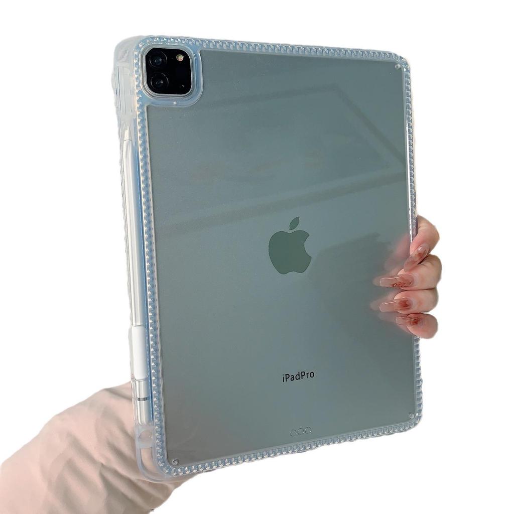 Совместимый чехол для Apple iPad: Полностью прозрачный, противоударный, акриловый защитный чехол для Air 10.9 и Pro 11.