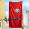 Rb Leipzig Personalized Text Beach Towel High Absorbency Quickdry Suitable For Swimming Gym Camping Yoga Vacation