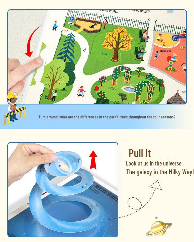 3D Pop-up Book: Vehicles, Airplanes, Space & Construction - Birthday Gift for Kids