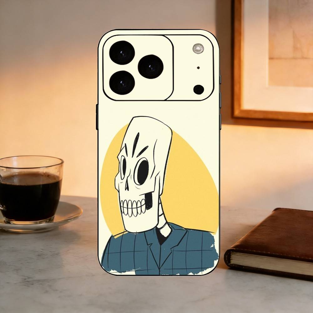 Game Grim Fandango Phone Case For iPhone 17, 16,15,14,13,12,11 Plus,Pro Max, Others Soft Black Cover