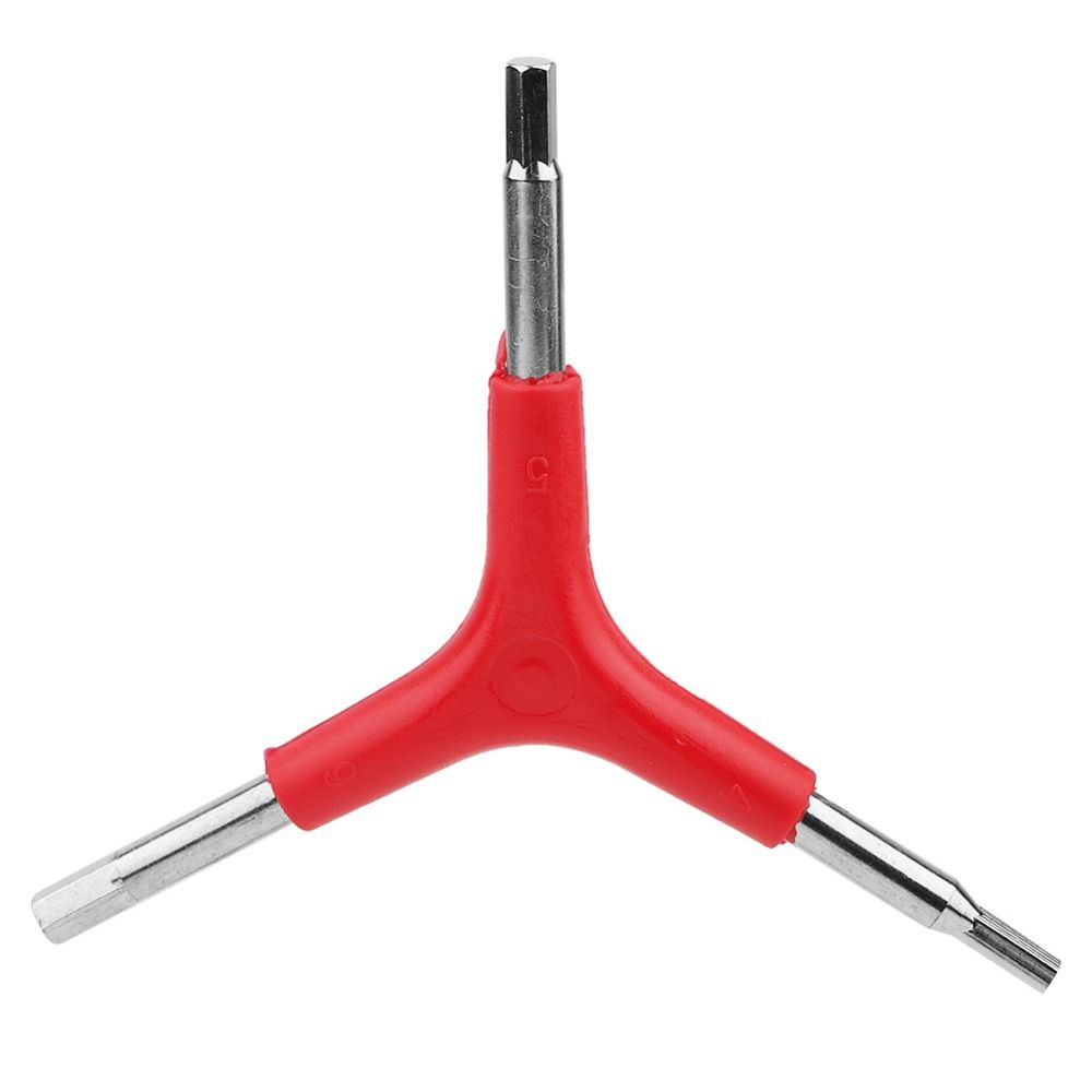 4PCS Y-Shaped Bike Hex Wrench 4/5/6mm Inner Hex Wrench Portable Three Way Hex Wrench Cycling Repair