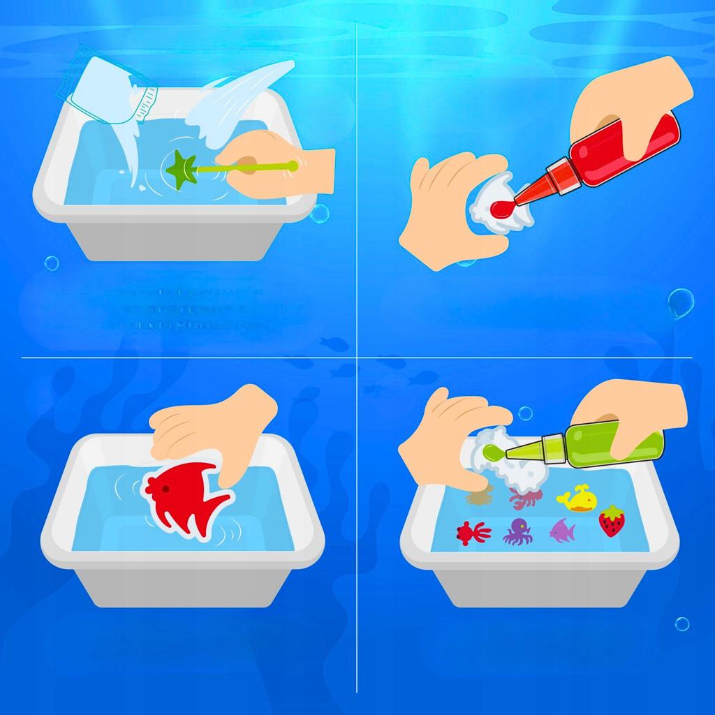 Magiczny Zestaw Do Robienia Żeli Figurek Slime Diy Elfy Gwiazdki Wodne 3D