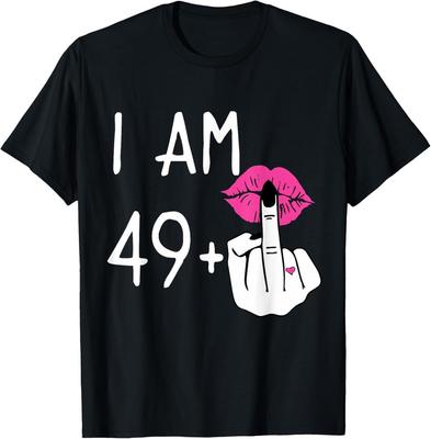 Смешной 50-й День Рождения, Мне 49+1 Палец День Рождения, Мне 49 плюс 1 Футболка Унисекс Футболка