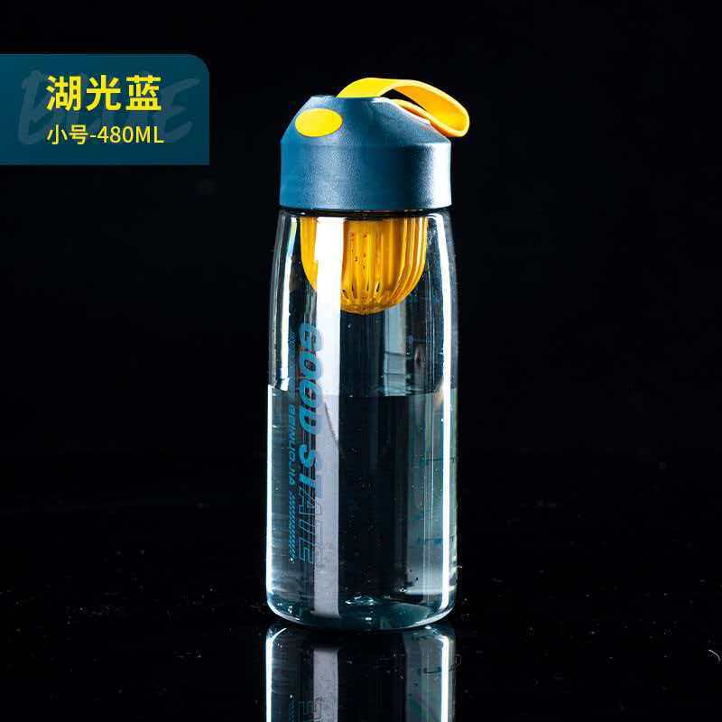 Water bottle new water cup with tea leak plastic cup student outdoor portable sports cup high value simple drop-resistant cup