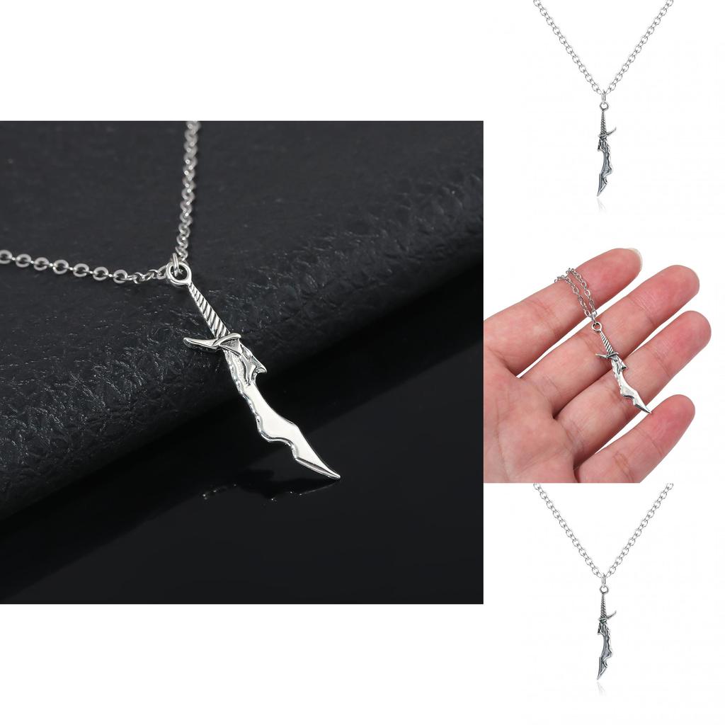 Solo Leveling Sung Jin Woo Alloy Short Blade Pendant Necklace For Cosplay Enthusiasts