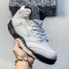 Air 5 Tokyo White Pink NY Oregon Collaboration Reflective Basketball Sneakers Unisex High Top