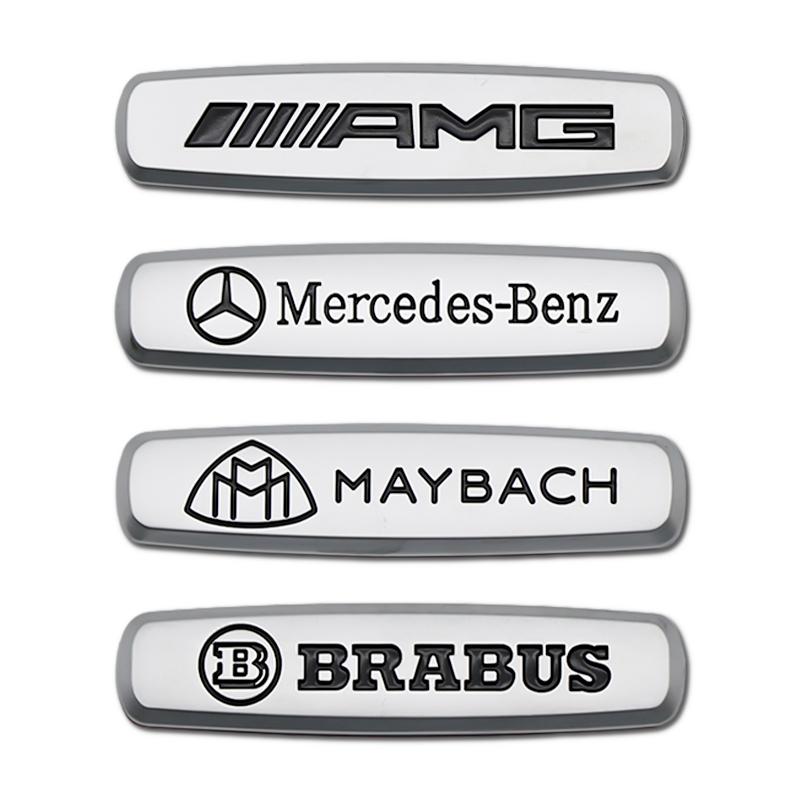 3D Metal For AMG Car Seat Backrest Headrest Emblem Badge Console Sticker For Mercedes Benz W204 W205 W212 W213 Auto Accessories p5