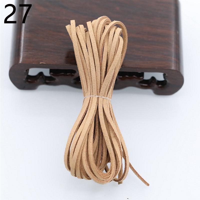 1 Roll DIY Rope Leather Cord Material Accessories Suede Decoration Colorful Mutifunction Fashion