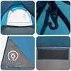 Tunnel Tent with Roof Blue 370 x 275 x 210 cm Polyester and Steel