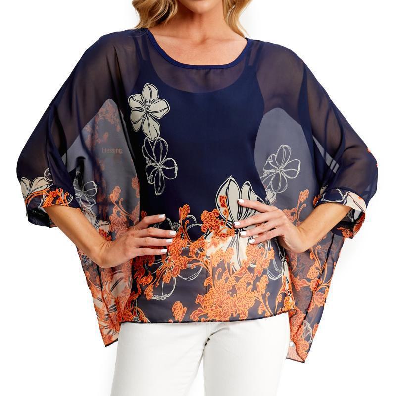 Женская рубашка с защитой от солнца из шифона 4 серии Bohemian