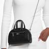 Michael Kors Williamsburg Съемная цепочка Застежка-молния Коровья кожа Сумка-боулинг Сумка на руку/плечо Сумка через плечо Очень маленькая Женская Черная