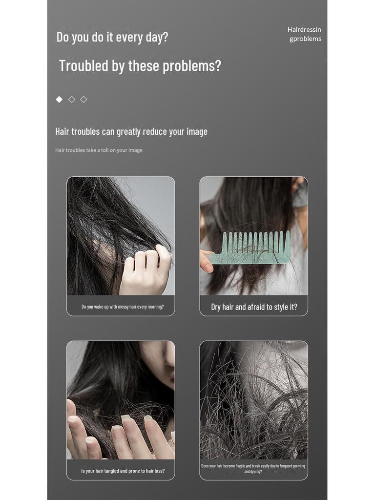 Беспроводной выпрямитель для волос двойного назначения для прямых и вьющихся волос с технологией отрицательных ионов