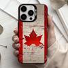 C-Флаг Канады Обои Чехол для телефона Для iPhone17,16,15,14,13,12,11 Plus,Pro Max Черный Конфетный Посеребренный Чехол