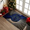 Rangers FC Rug Ideal for Reading Room, Multi-purpose Office Chair Sofa Carpet, Anti-slip Printed Home Area Rug