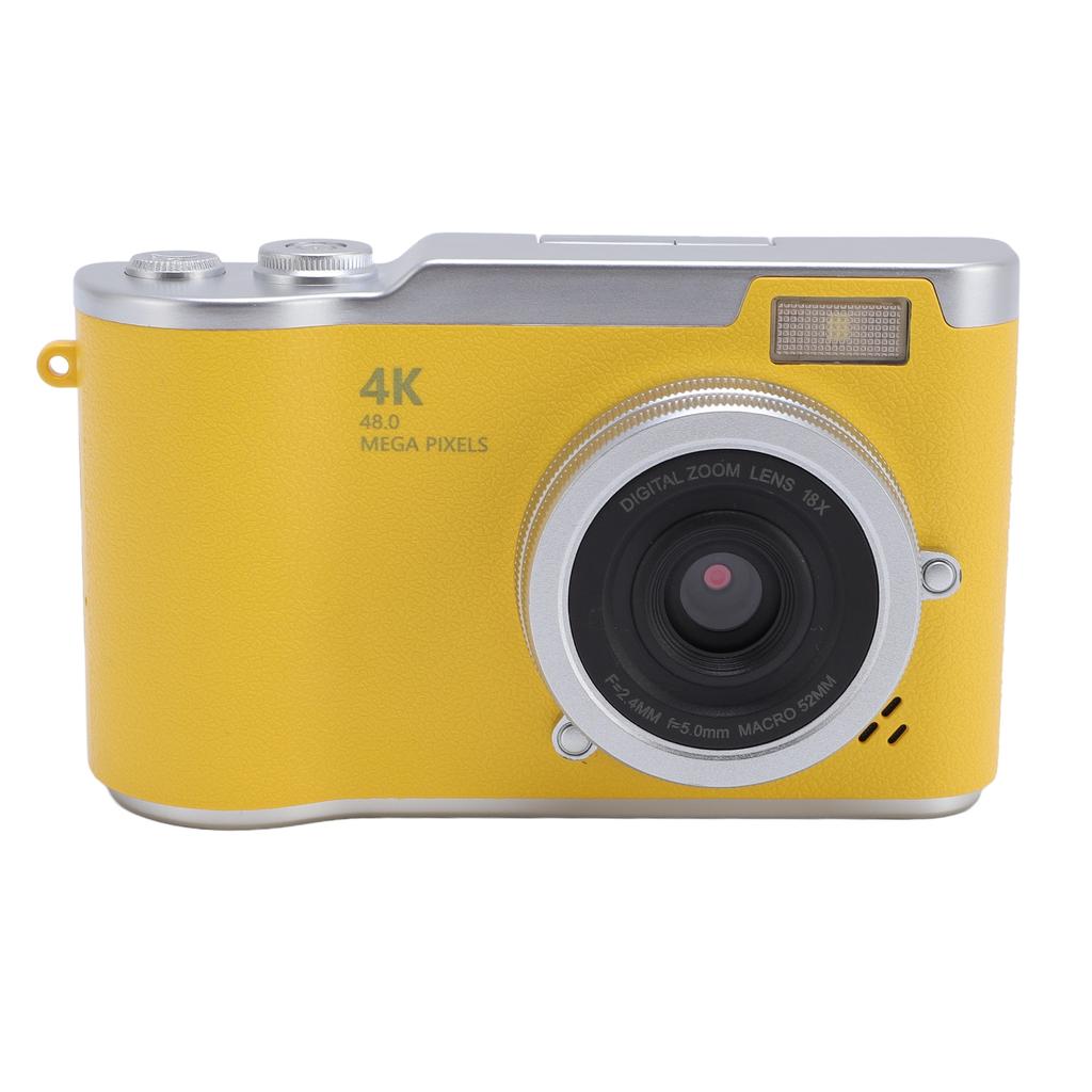 Цифровая камера 4K 48 МП 18-кратный зум Авто 2,4-дюймовый экран Встроенная подсветка Компактная камера для студентов для ежедневных поездок