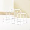 Acrylic Display Riser Stand Showcase Fixtures Elevated Rack Business Living