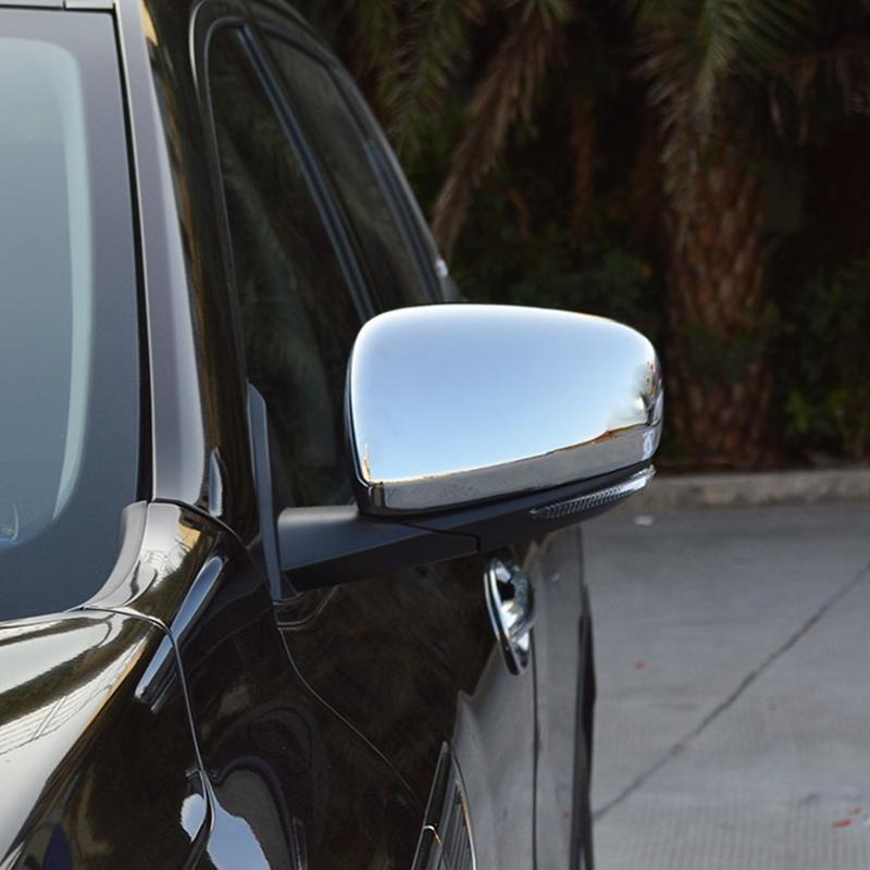 Styling ABS Chrome/Carbon Fiber Rear View Eyebrow Side Glass Mirror Cover Trim Frame For Renault Kadjar 2016 2017 2018