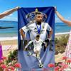 Football team Print Beach Towel, Versatile Lightweight Absorbent Beach Towel for Pool Surf Yoga Bathroom, Perfect Birthday Holiday Gift